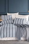 L'essentiel linge de maison Soft Line - Navy Juego de Funda de Edredón Doble